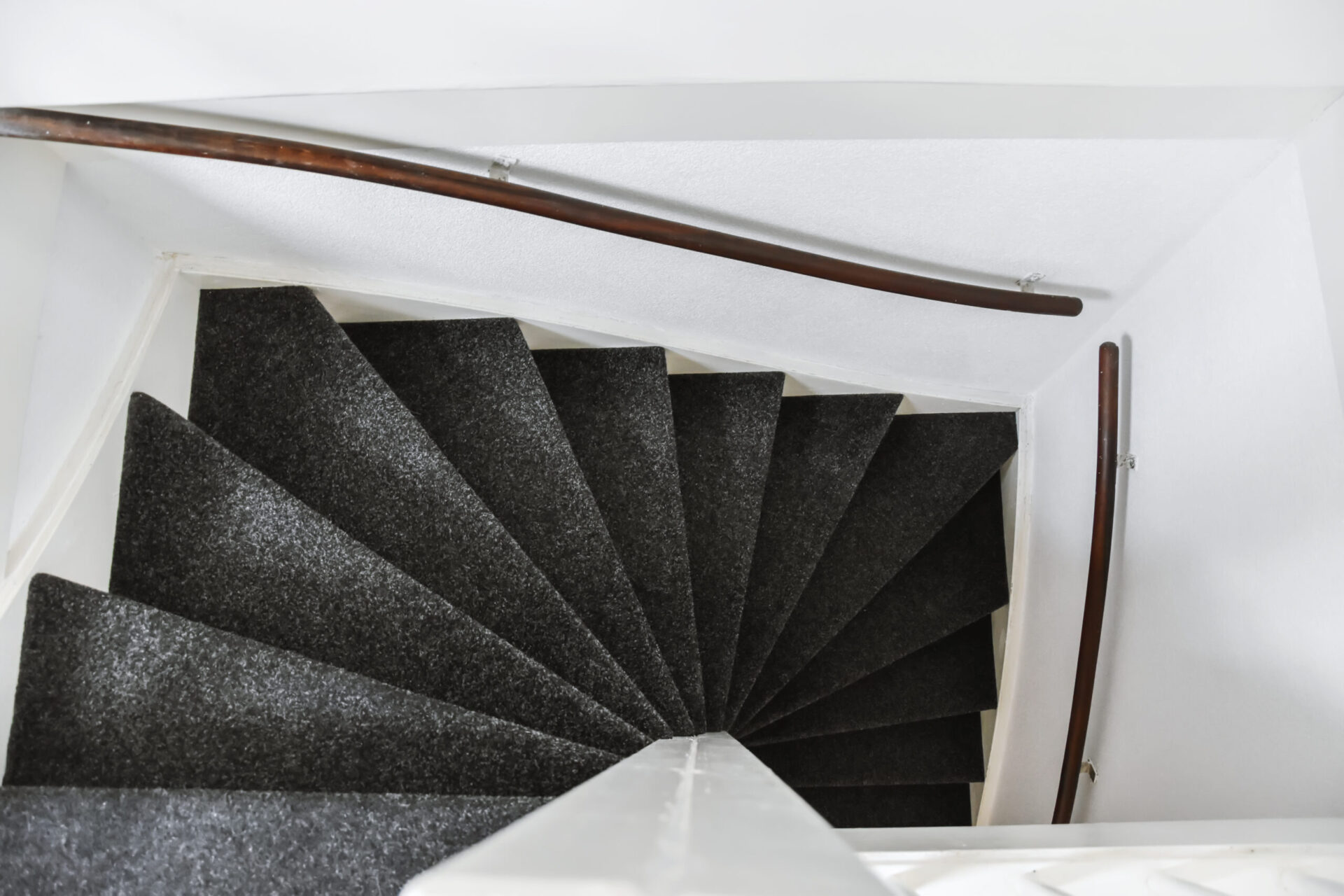 Carpet Installation on a Spiral Staircase for a client in Faversham, Kent by Master Floors
